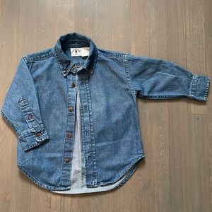 Kitestrings Denim 2T button up long sleeve